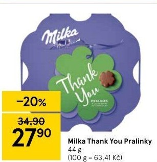 Bonboniéra Thank you Milka