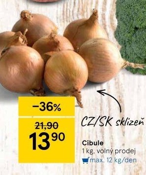 Cibule kuchyňská žlutá