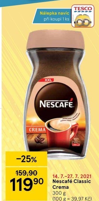 Instantní káva Nescafé Classic Crema