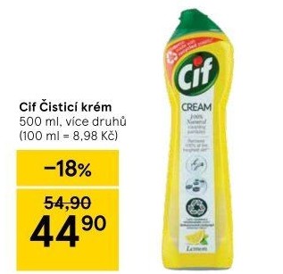 Krémový čistič Cif Cream