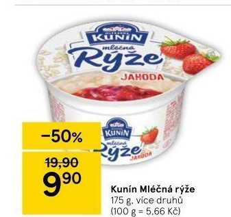 Mléčná rýže Kunín