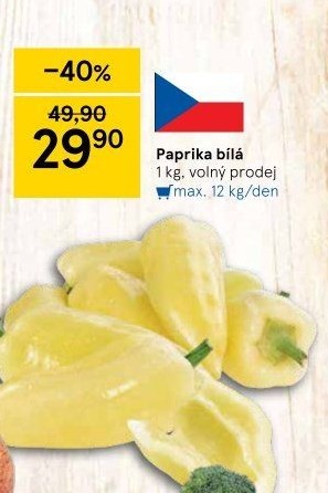 Paprika bílá