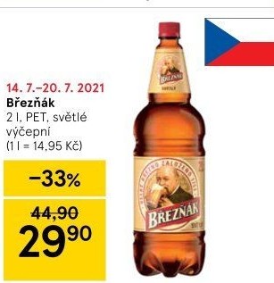 Pivo světlé výčepní 10° Březňák
