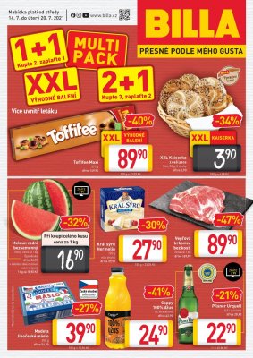 akční leták BILLA 14.7.2021-20.7.2021