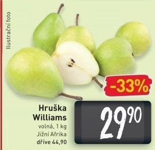 Hrušky zelené Williams