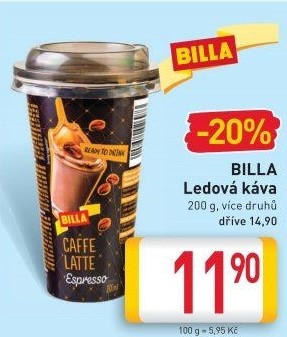 Ledová káva Billa