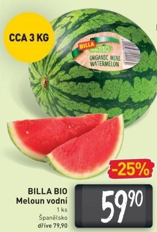 Meloun vodní Naše Bio Billa