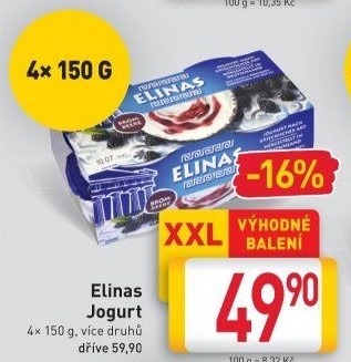 Ochucený jogurt řecký Elinas