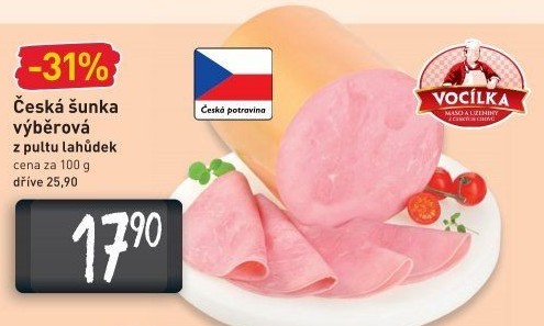 Šunka česká výběrová Vocílka