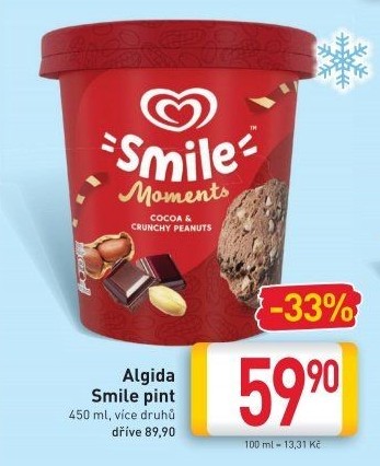 Zmrzlina v kelímku Smile Algida