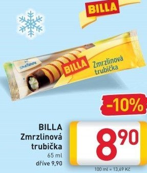 Zmrzlinová trubička Billa