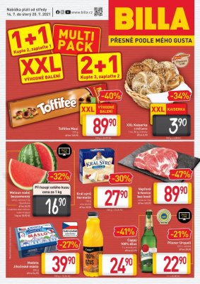 akční leták BILLA 14.7.2021-20.7.2021