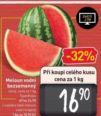Meloun vodní bezsemenný