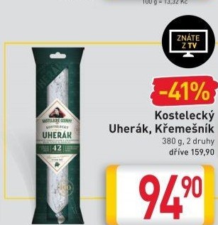 Salám Uherák kostelecký Kostelecké uzeniny