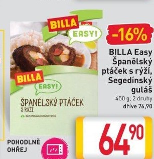Španělský ptáček s rýží Easy Billa