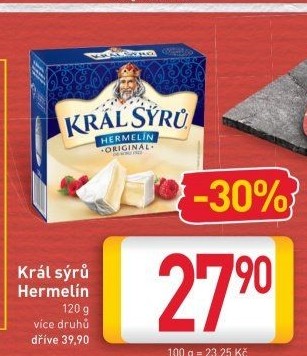 Sýr Hermelín Král sýrů