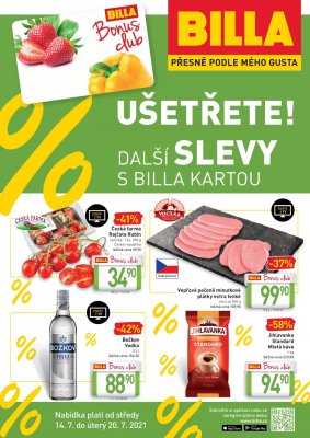 akční leták BILLA 14.7.2021-20.7.2021