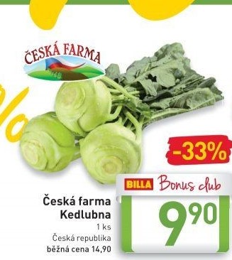 Kedlubna Česká farma