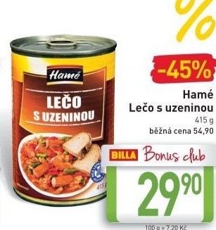 Lečo s uzeninou Hamé - konzerva