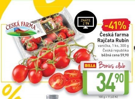 Rajčata Rubín Česká farma