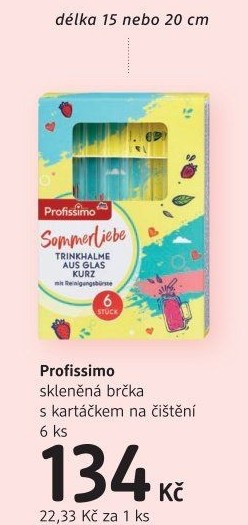 Brčka - slámky skleněná Profissimo