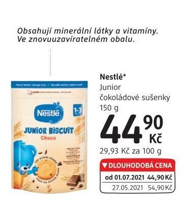 Dětské sušenky Junior Nestlé