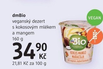 Dezert s kokosovým mlékem dm Bio