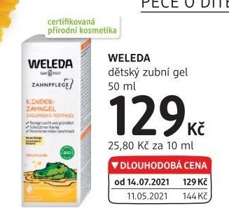 Gel na zuby dětský Weleda