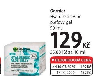 Gel pleťový hydratační Hyaluronic Aloe Jelly Garnier