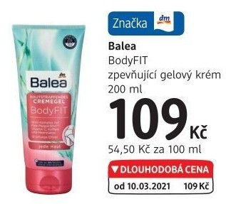 Gel proti celulitidě BodyFIT Balea