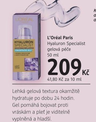 Gelová péče Hyaluron Specialist L'