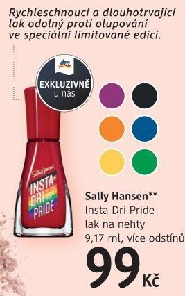 Lak na nehty Insta Dri Pride Sally Hansen