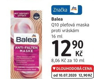 Maska pleťová Balea