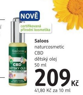 Olej dětský CBD Saloos