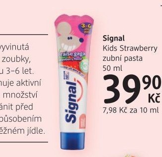 Pasta na zuby dětská Signal