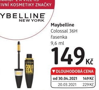 Řasenka Colossal 36H Maybelline