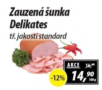 Šunka zauzená delikates standard