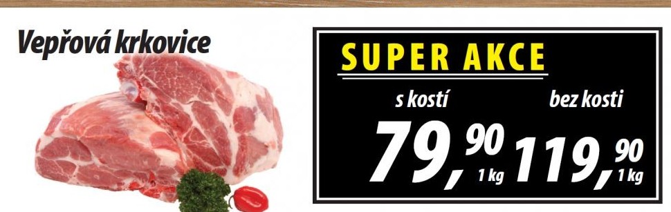 Vepřová krkovice s kostí