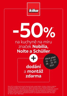 akční leták Kika nábytek 19.7.2021-22.7.2021