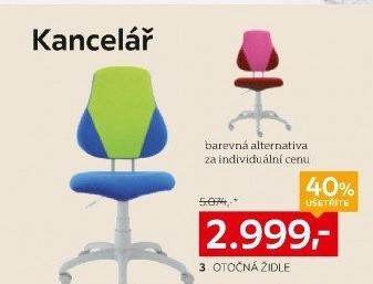 OTOČNÁ ŽIDLE PRO MLADÉ
