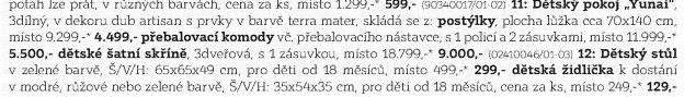 REGÁL DO KOJENECKÉHO POKOJE