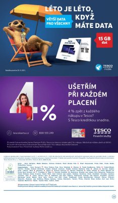 akční leták Tesco 21.7.2021-27.7.2021
