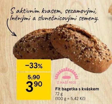 Bageta fit s kváskem