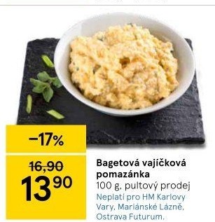 Bagetová vajíčková pomazánka
