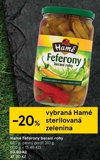 Feferony beraní rohy Hamé