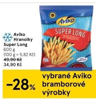 Hranolky mražené Super Long Aviko