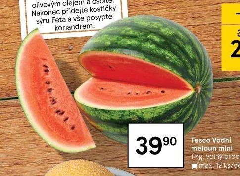 Meloun vodní Baby Tesco