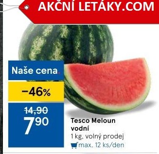 Meloun vodní Tesco