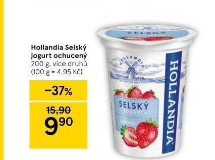 Ochucený jogurt selský Hollandia