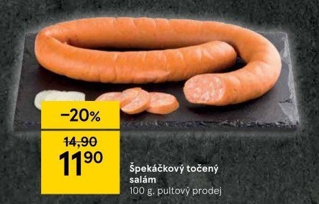 Salám špekáčkový točený